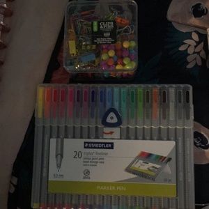 Nice pens and office clips